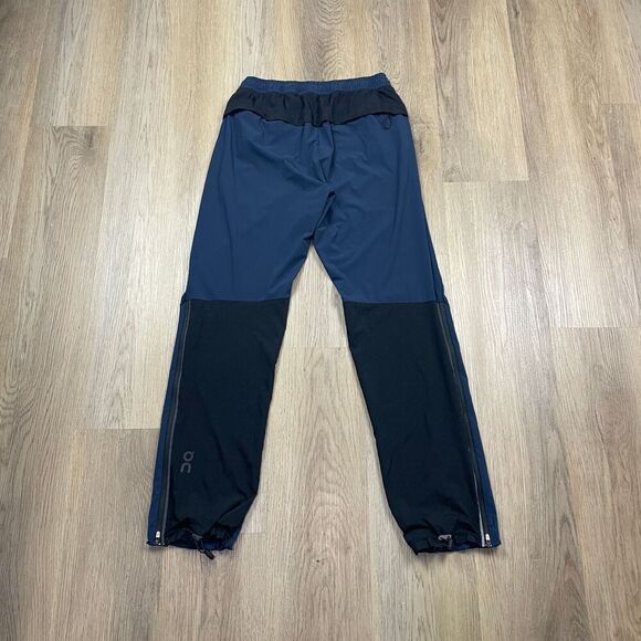 On Cloud Pants Mens Small Blue Running Track Zip Ankle Training Active - Picture 6 of 13